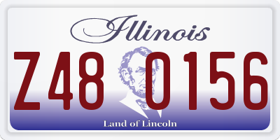 IL license plate Z480156