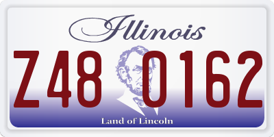 IL license plate Z480162