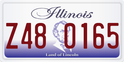 IL license plate Z480165
