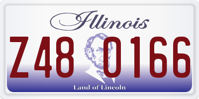 IL license plate Z480166