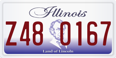 IL license plate Z480167