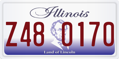 IL license plate Z480170