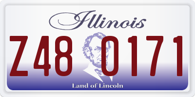 IL license plate Z480171