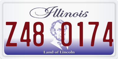 IL license plate Z480174