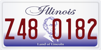 IL license plate Z480182