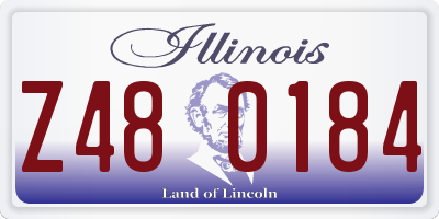 IL license plate Z480184