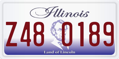 IL license plate Z480189