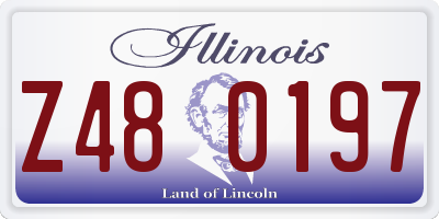 IL license plate Z480197