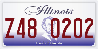 IL license plate Z480202
