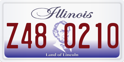 IL license plate Z480210