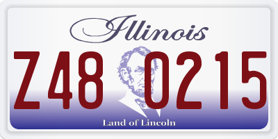 IL license plate Z480215