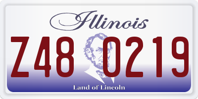 IL license plate Z480219