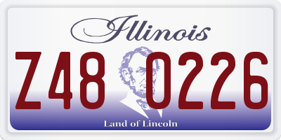 IL license plate Z480226