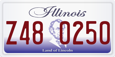 IL license plate Z480250