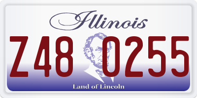 IL license plate Z480255