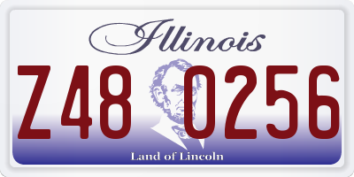 IL license plate Z480256