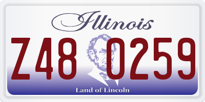 IL license plate Z480259
