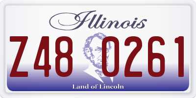 IL license plate Z480261