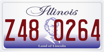 IL license plate Z480264