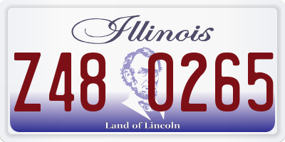 IL license plate Z480265