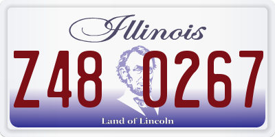 IL license plate Z480267