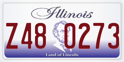IL license plate Z480273