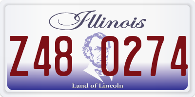 IL license plate Z480274