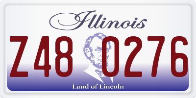 IL license plate Z480276