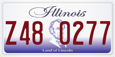 IL license plate Z480277