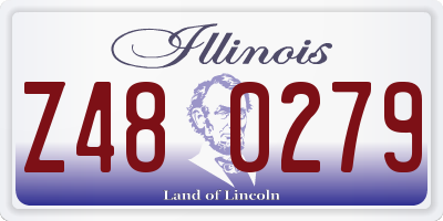 IL license plate Z480279