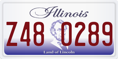 IL license plate Z480289