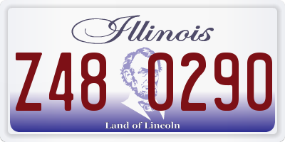 IL license plate Z480290