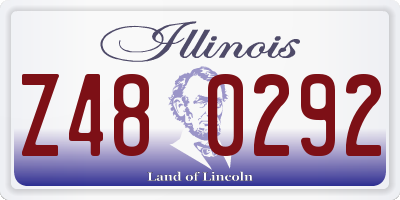 IL license plate Z480292