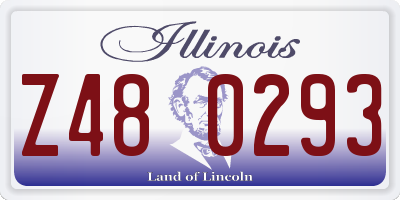 IL license plate Z480293