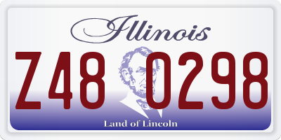 IL license plate Z480298
