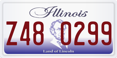 IL license plate Z480299