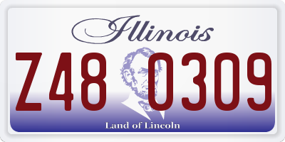 IL license plate Z480309