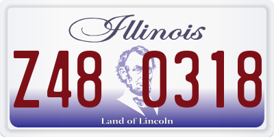 IL license plate Z480318