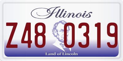 IL license plate Z480319