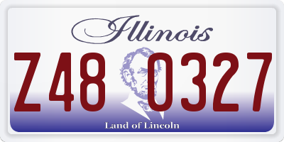 IL license plate Z480327
