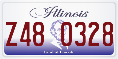 IL license plate Z480328