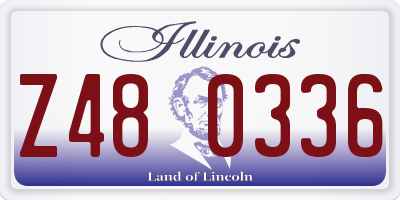 IL license plate Z480336