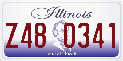 IL license plate Z480341