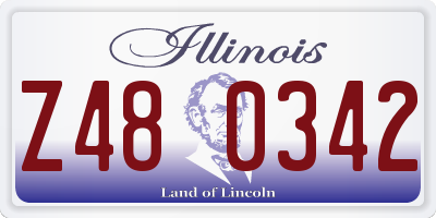 IL license plate Z480342