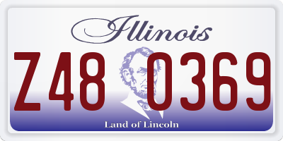 IL license plate Z480369