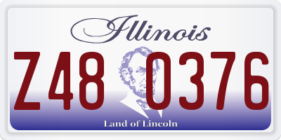 IL license plate Z480376