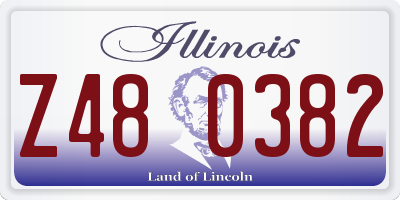 IL license plate Z480382