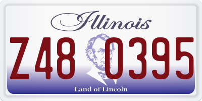 IL license plate Z480395