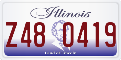 IL license plate Z480419