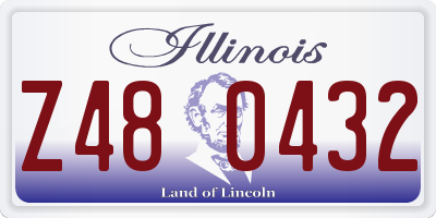 IL license plate Z480432